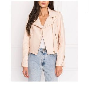 Lamarque Donna
Leather Biker Jacket
Color: Ballet Pink